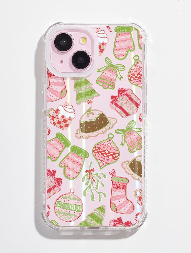 Christmas Doodle Shock iPhone Case