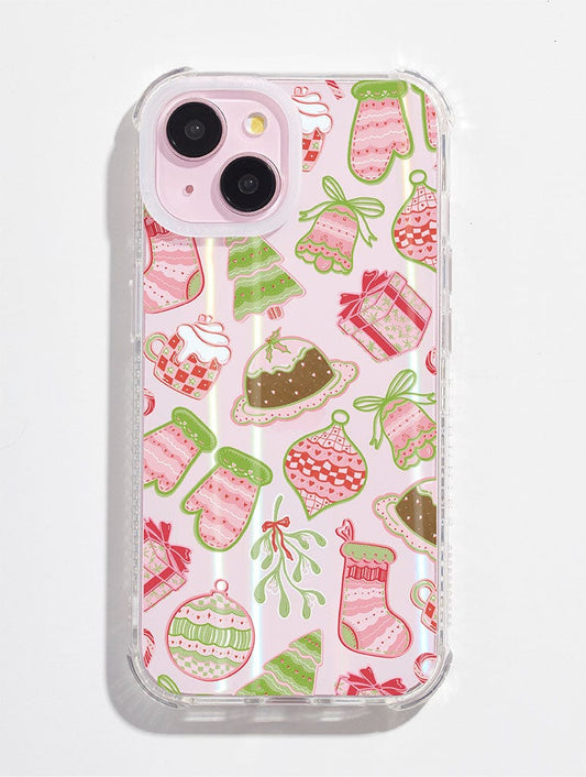 Christmas Doodle Shock iPhone Case
