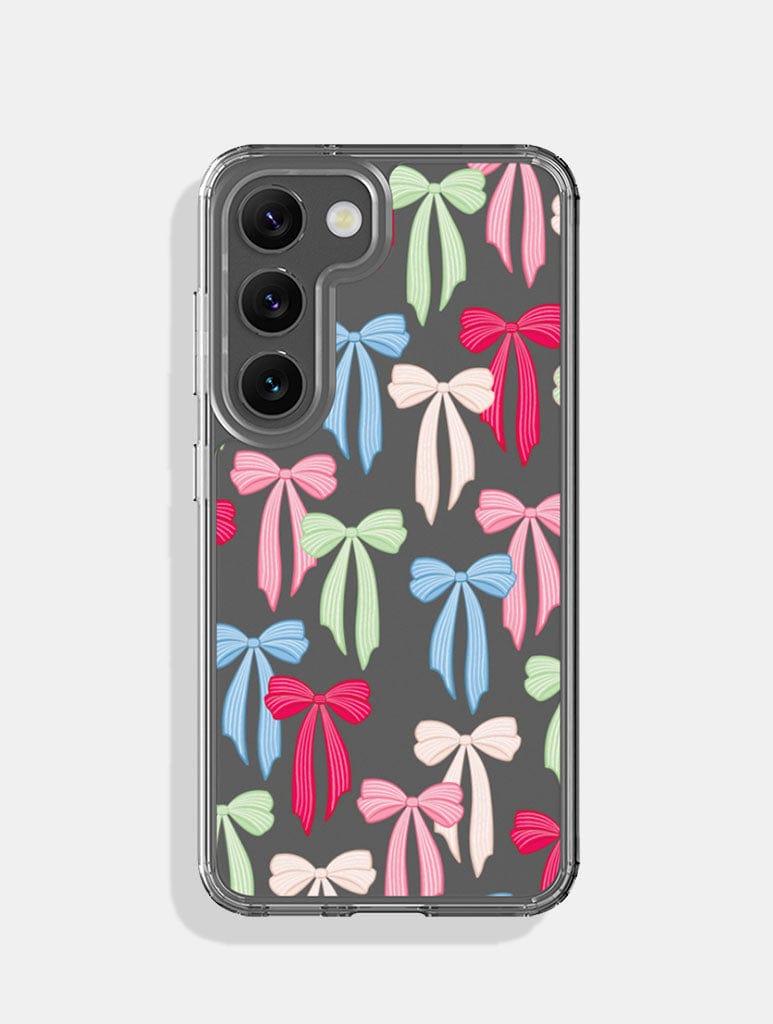 Christmas Striped Bows Android Case