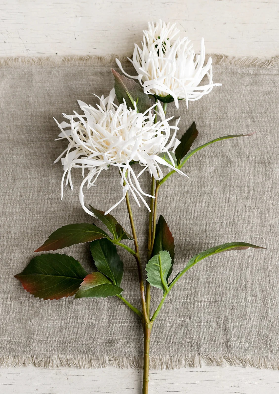 Frayed Edge Linen Table Runner