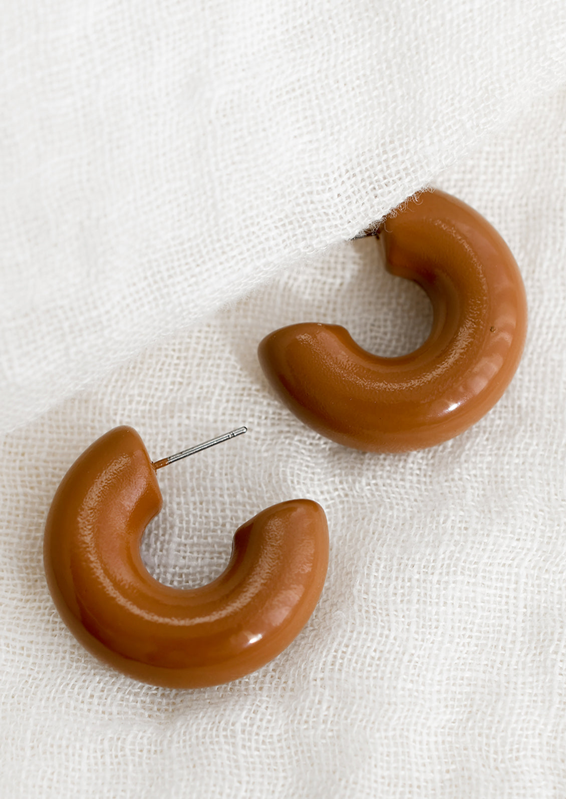 Chunky Gloss Hoop Earrings