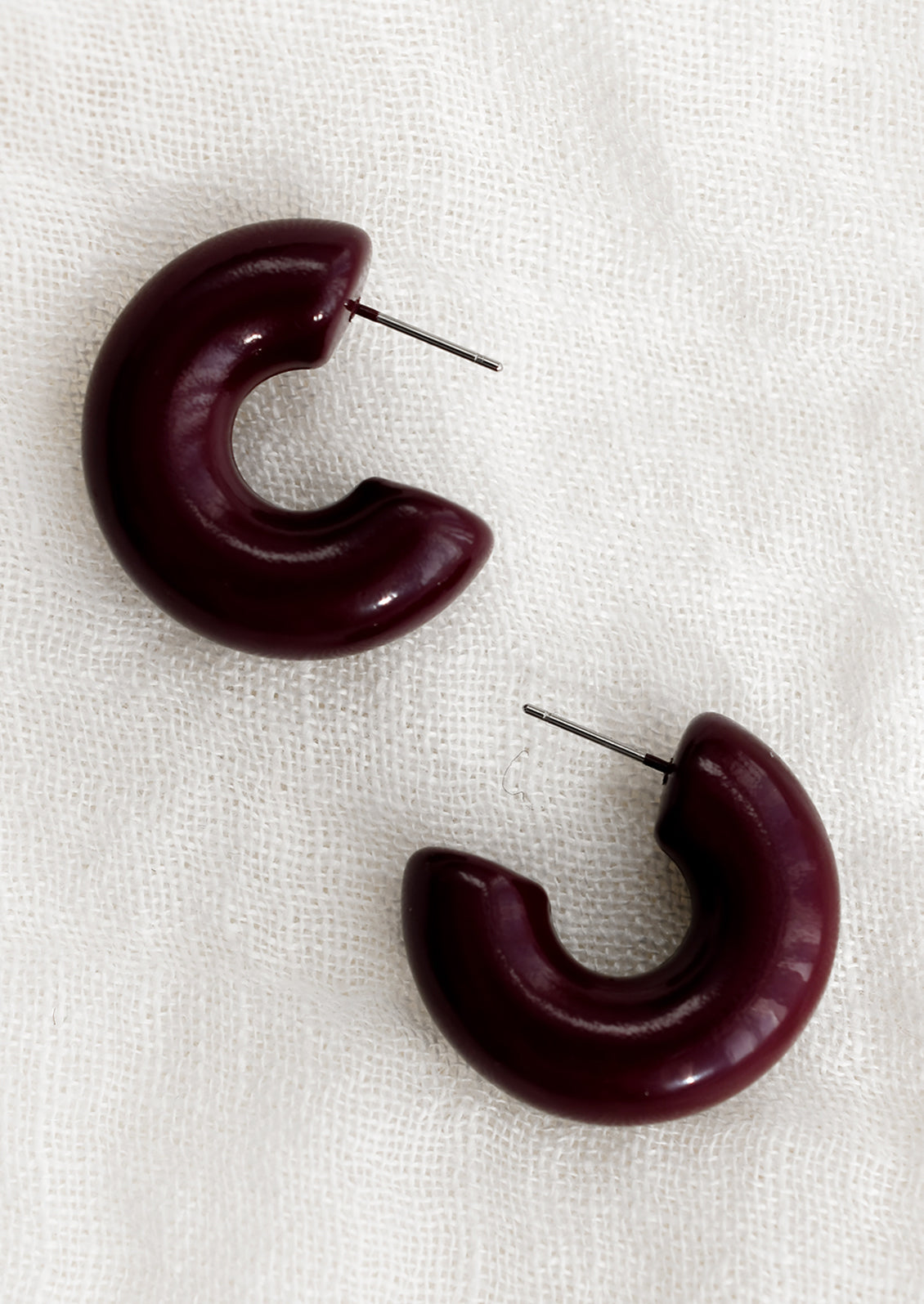 Chunky Gloss Hoop Earrings