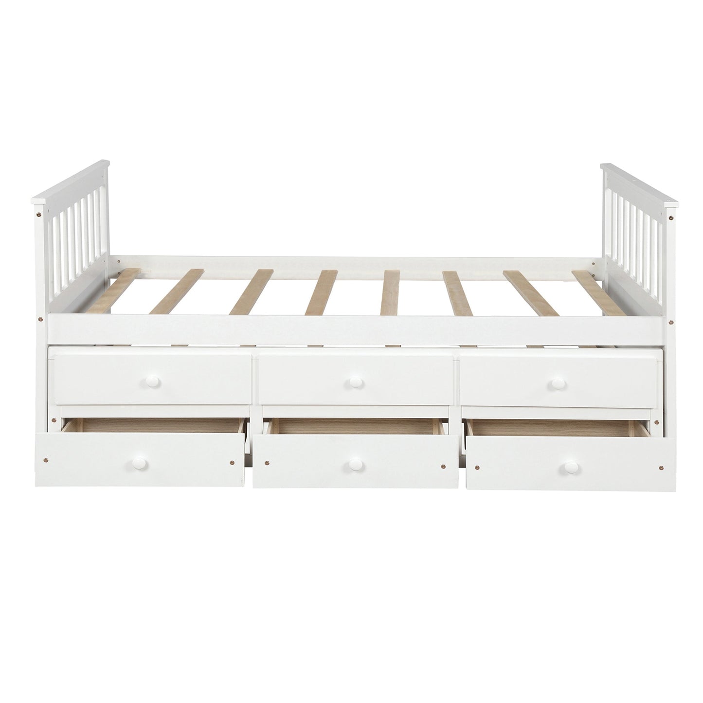 Claire Captain Daybed with Trundle and Storage Drawers