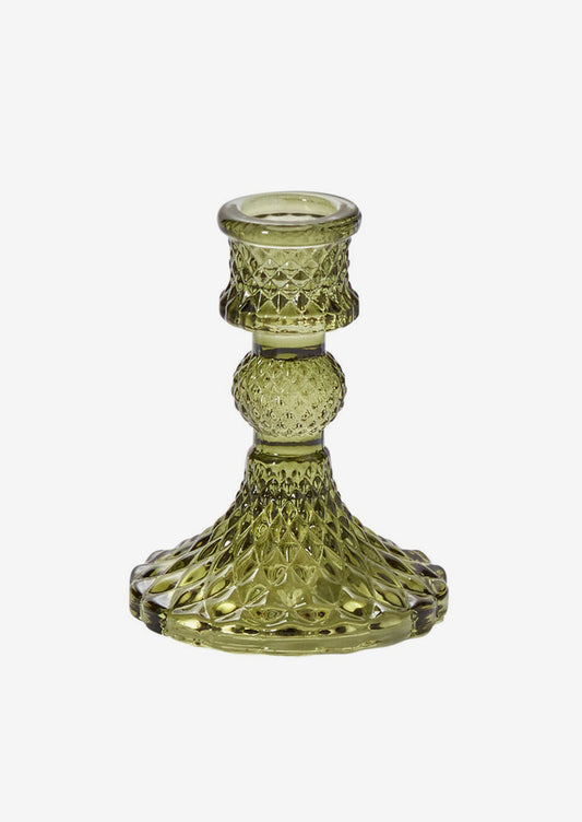 Clara Glass Candlestick Holder