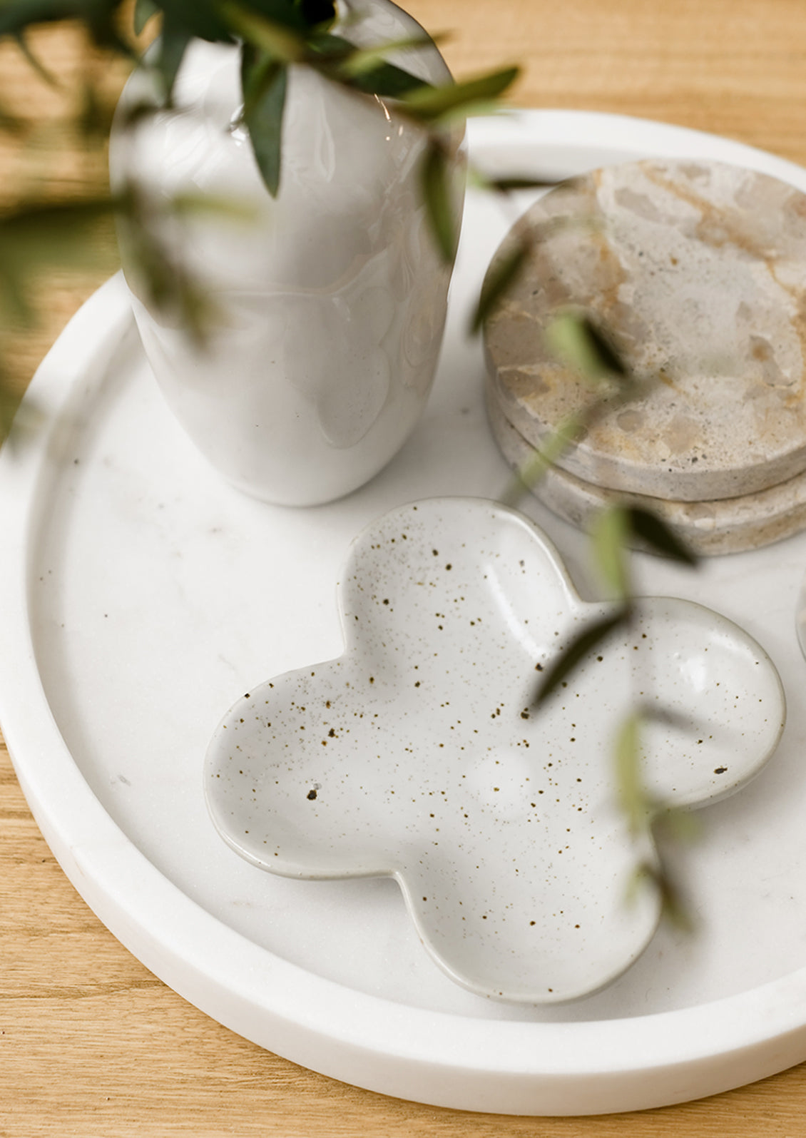 Clover Ceramic Dish