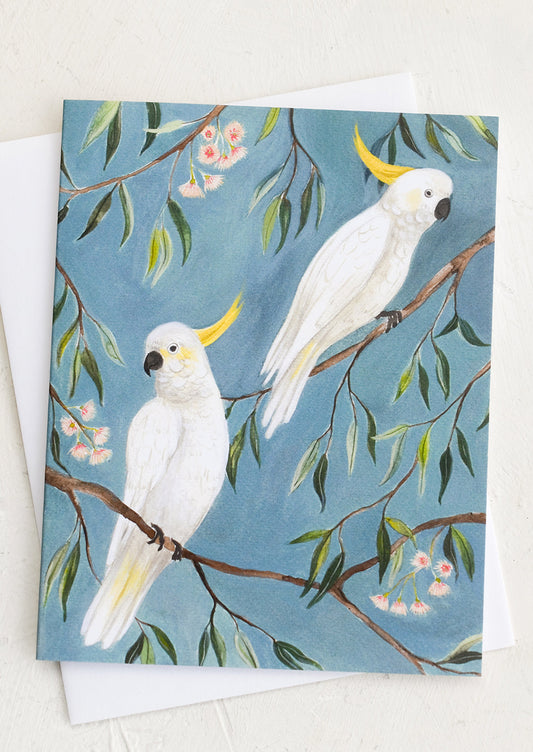 Cockatoos Blank Card