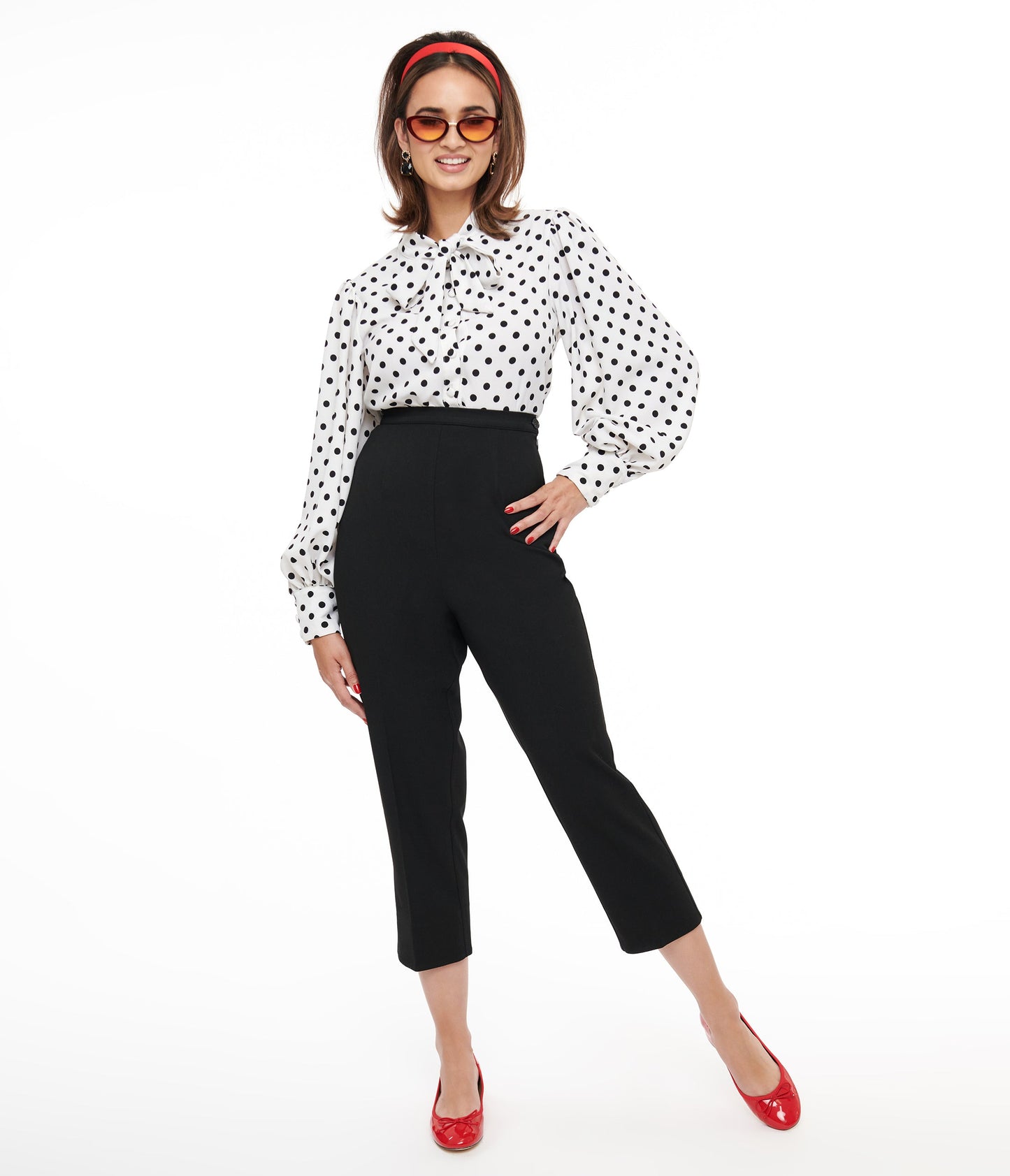 Collectif 1950s Black Nora Capri Pants
