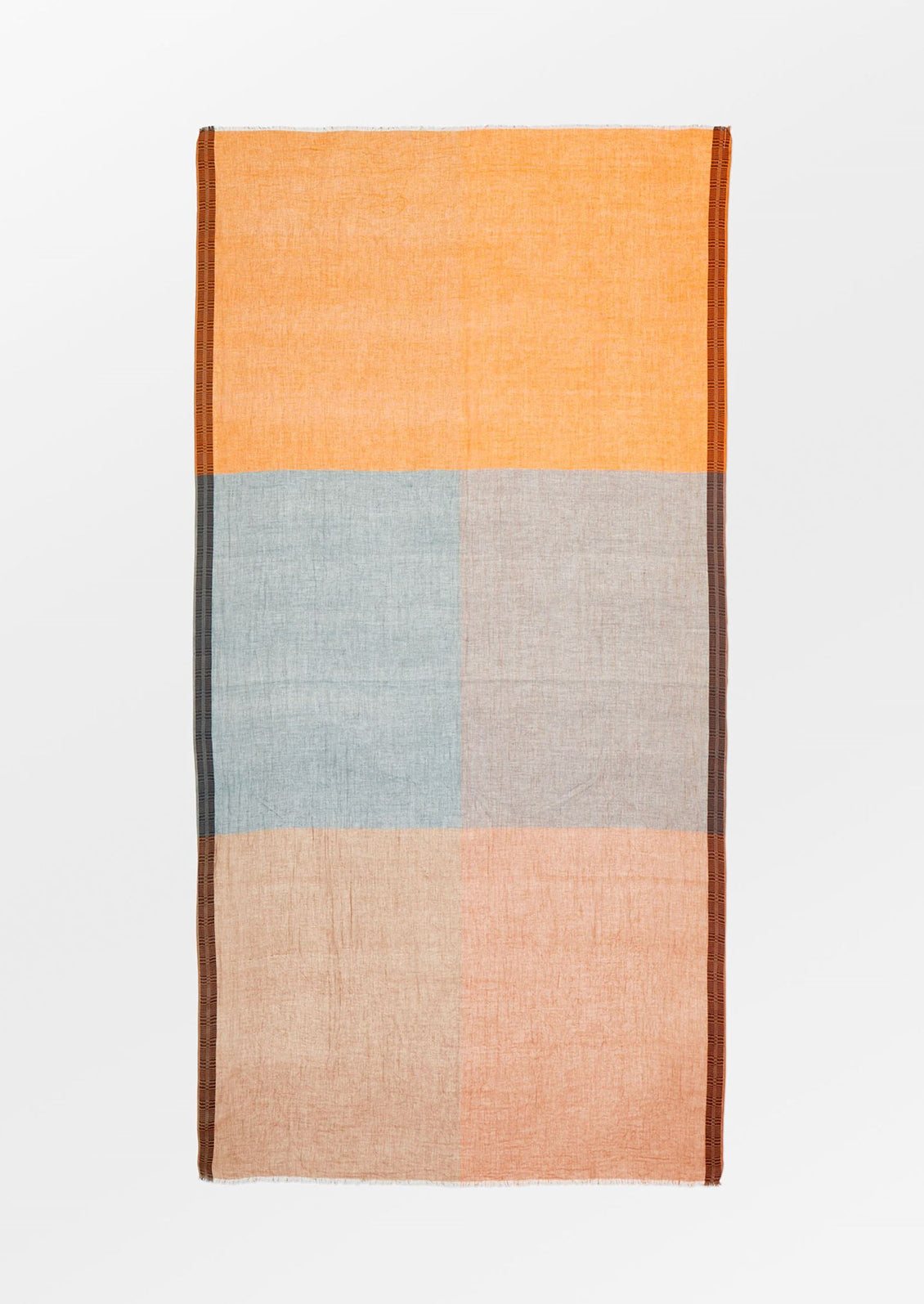 Color Study Check Cotton Scarf