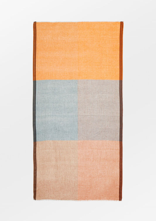 Color Study Check Cotton Scarf