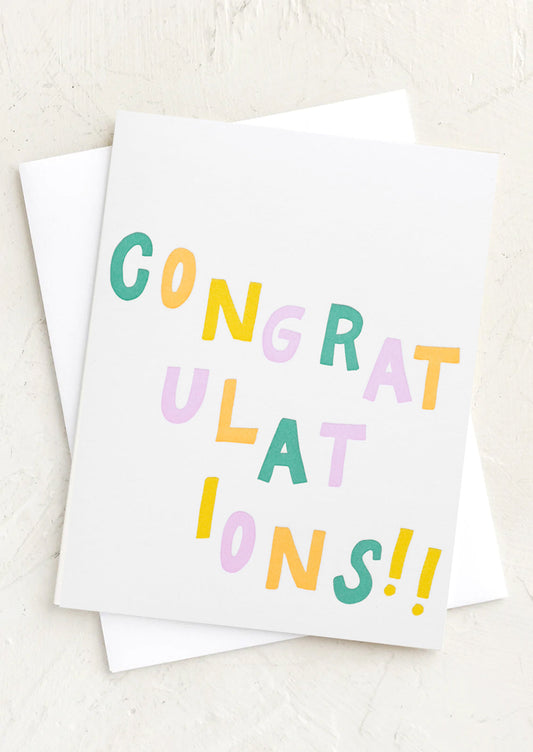 Colorful Congratulations Card