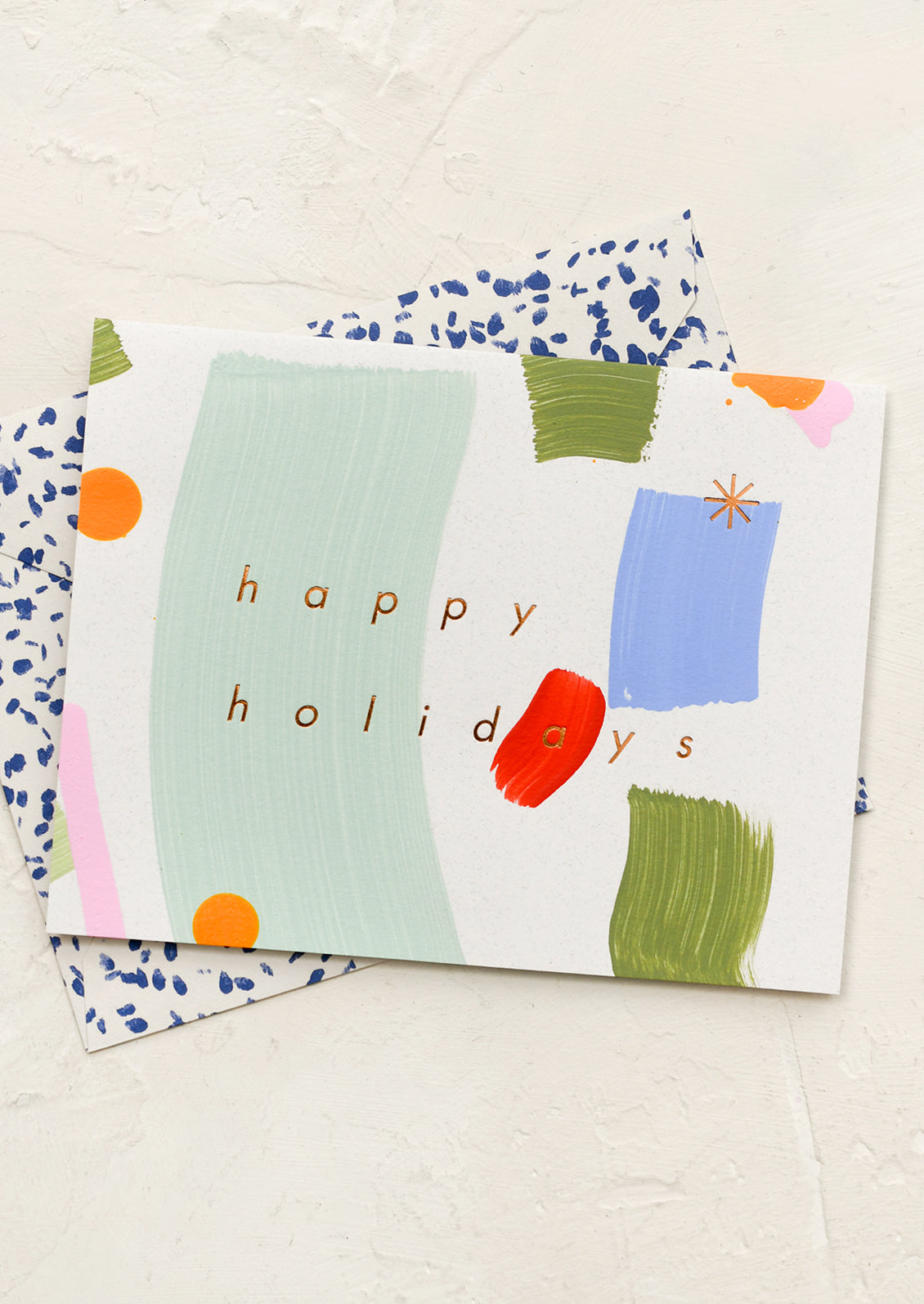 Holiday Confetti Painted Card