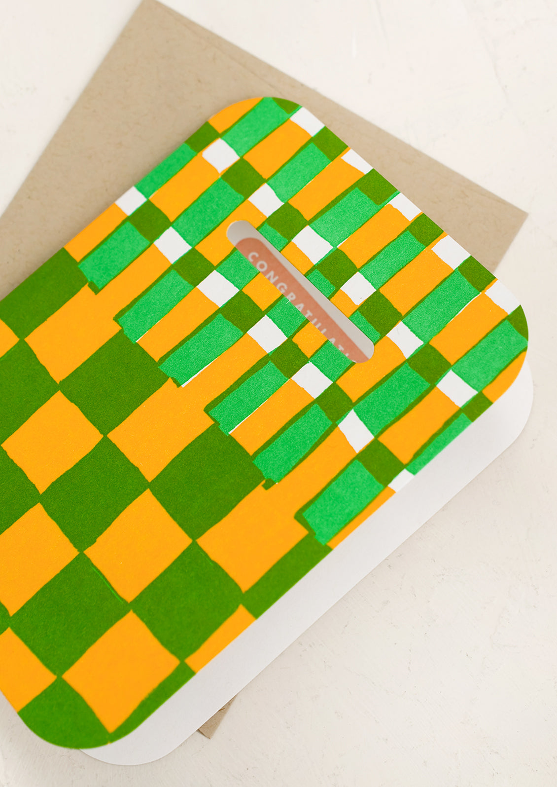 Checkerboard Congratulations Card