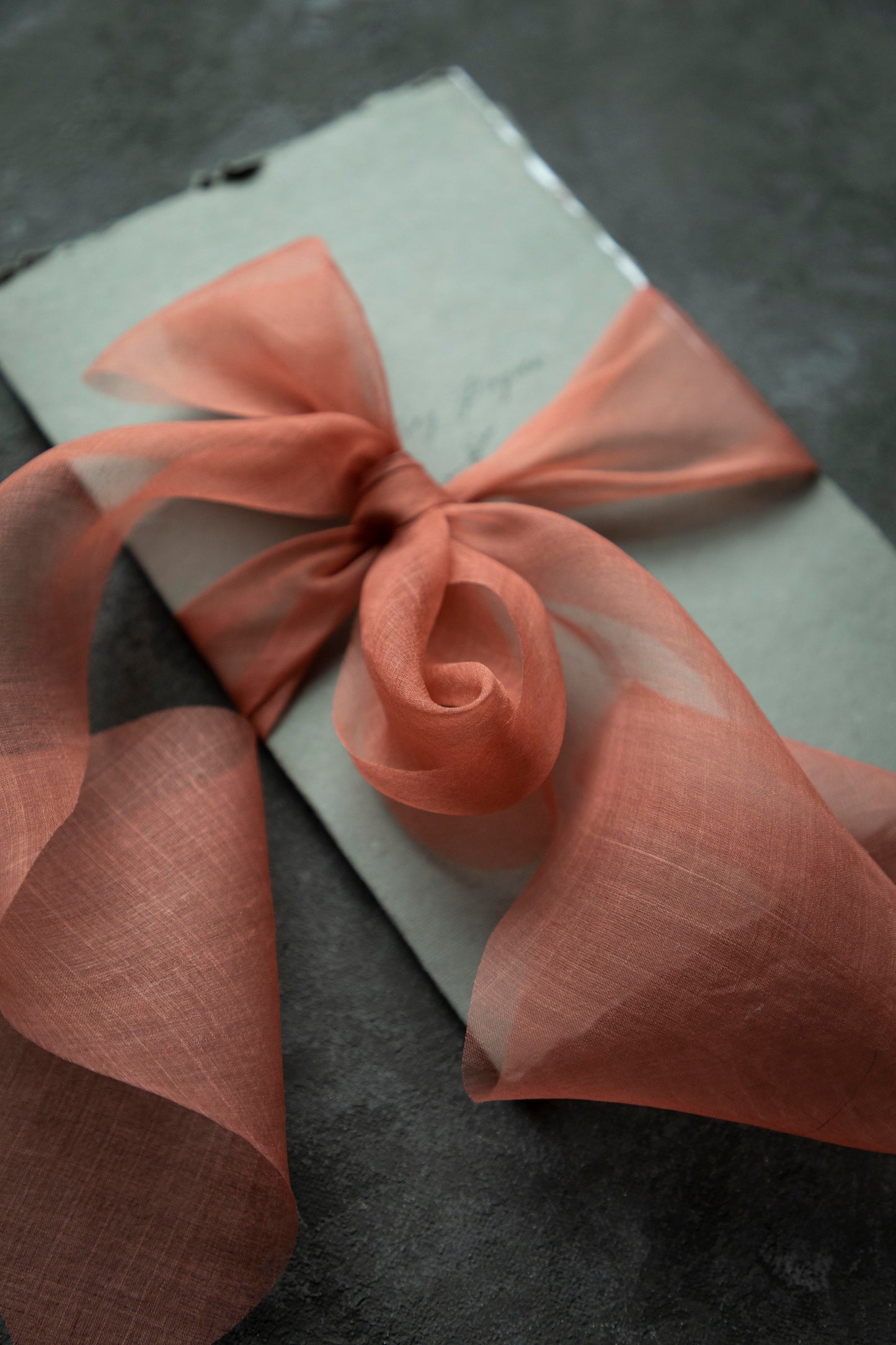 Coral Canna {Organza} Silk Ribbon