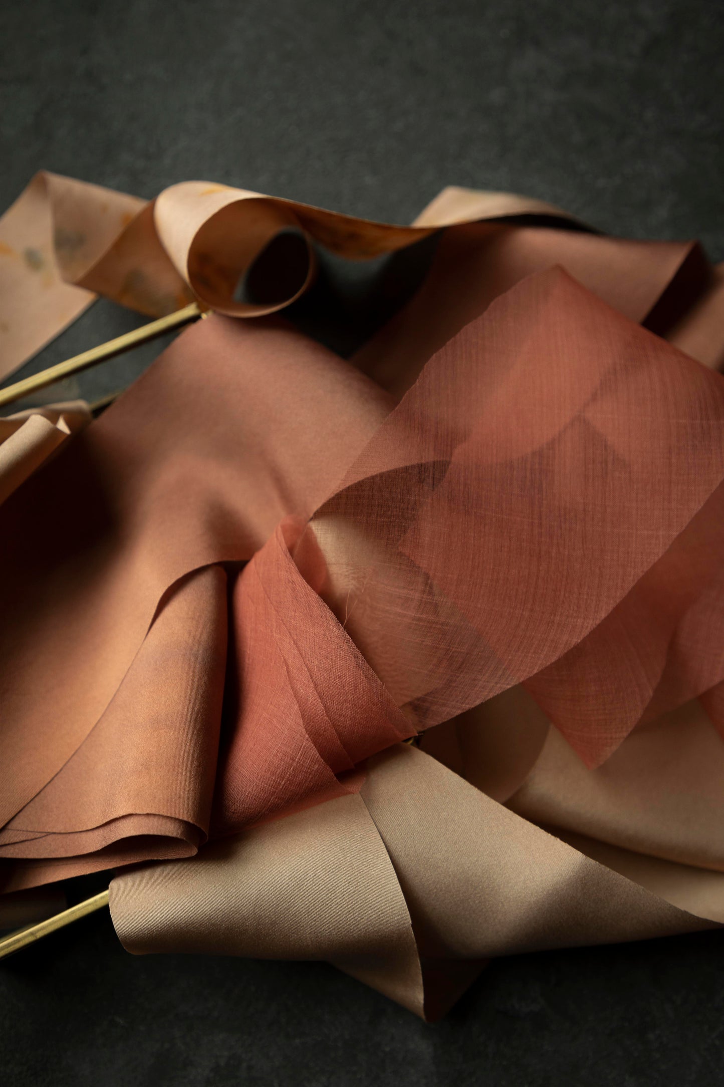 Coral Canna {Organza} Silk Ribbon