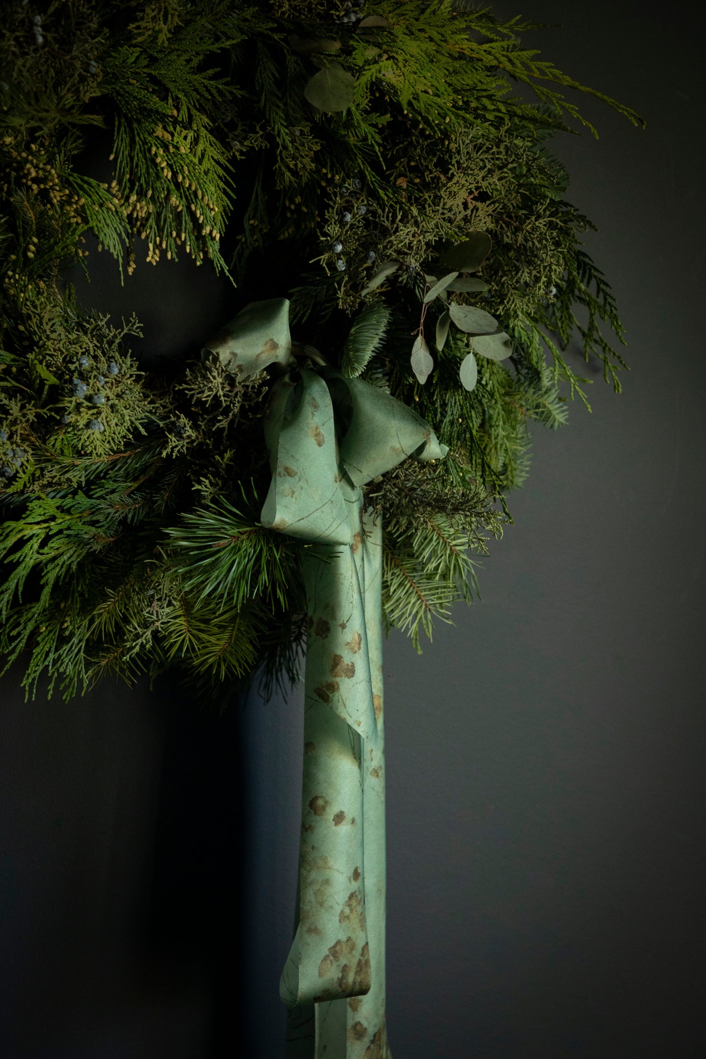 Botanical Print / Coreopsis Sage Silk ribbon