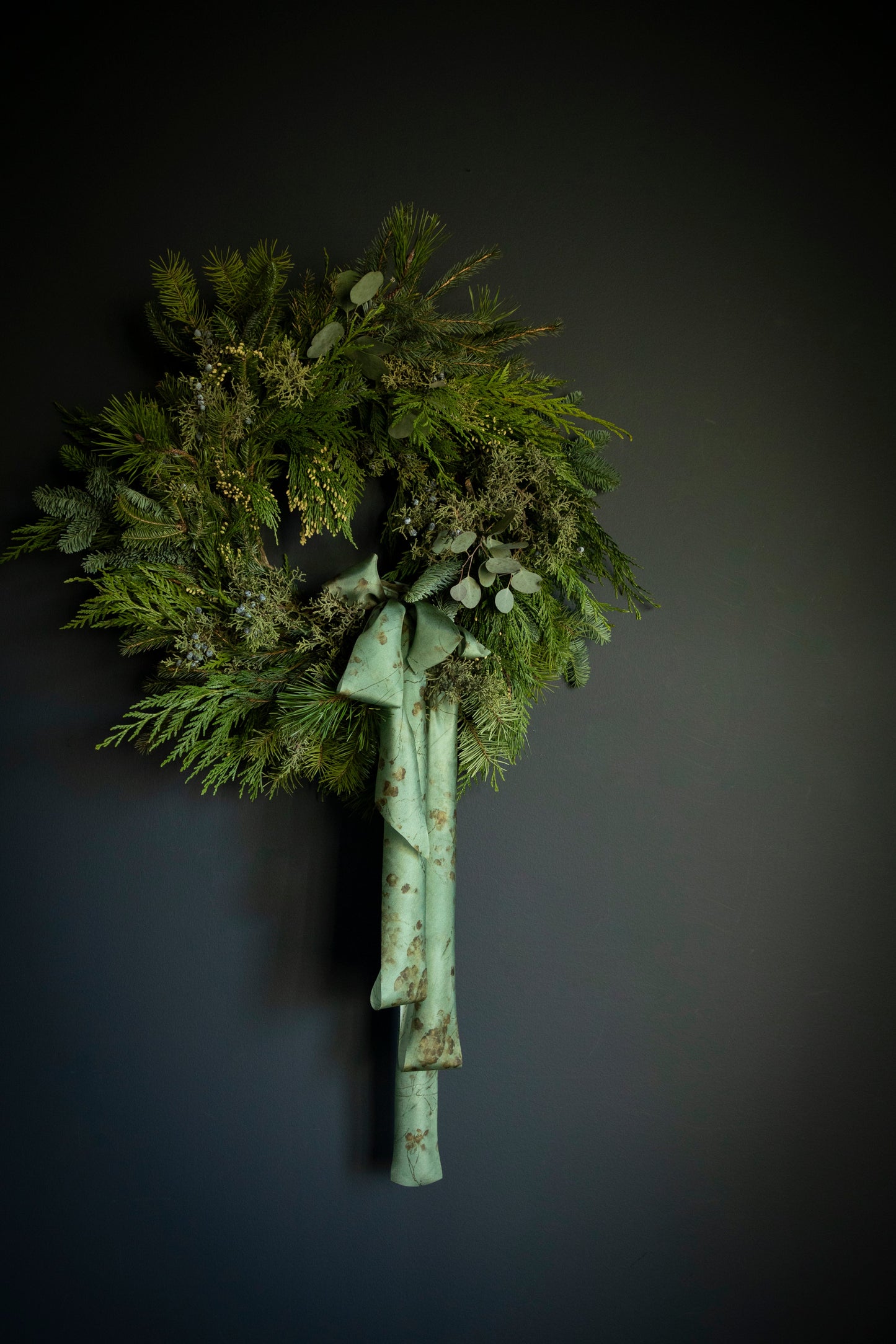 Botanical Print / Coreopsis Sage Silk ribbon