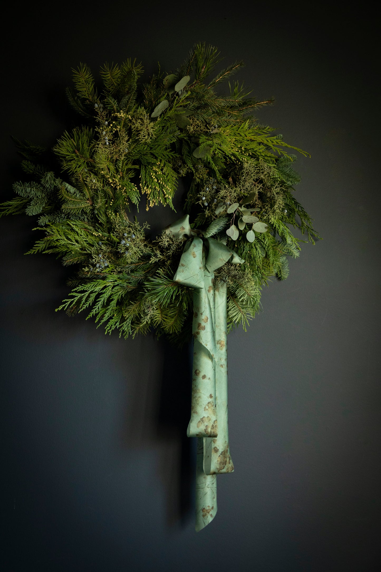 Botanical Print / Coreopsis Sage Silk ribbon