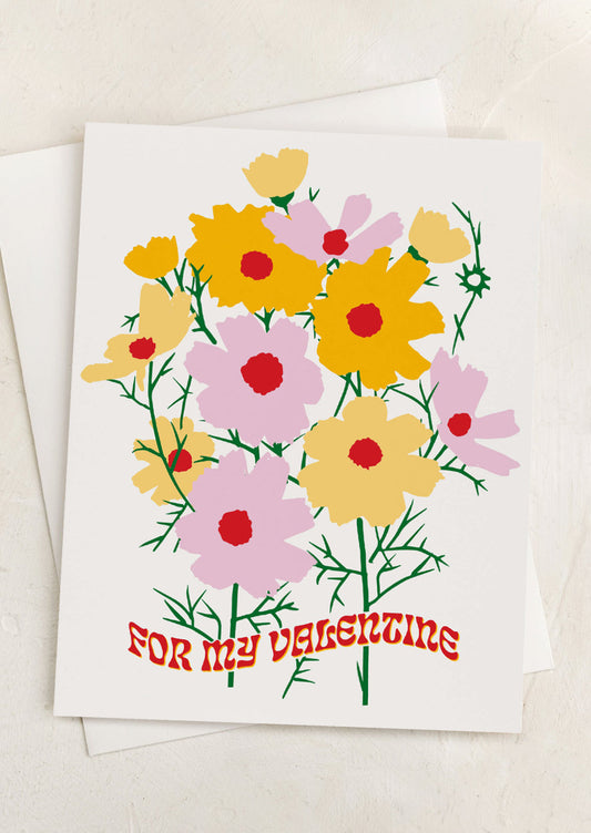 Cosmos Valentine's Day Card