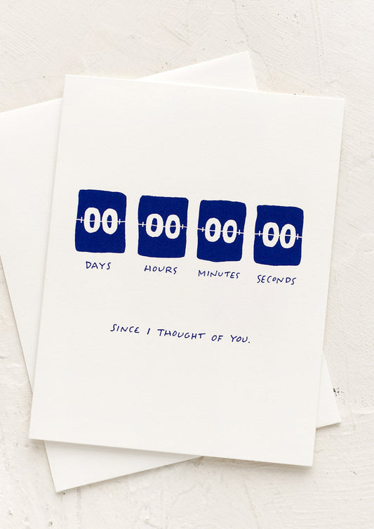 Clock Thinking Of You Card