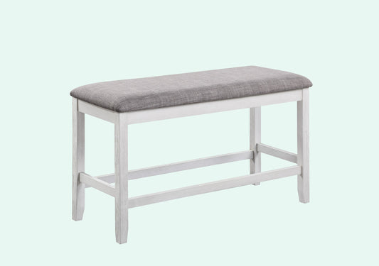 Counter Height Bench with Upholstered Seat