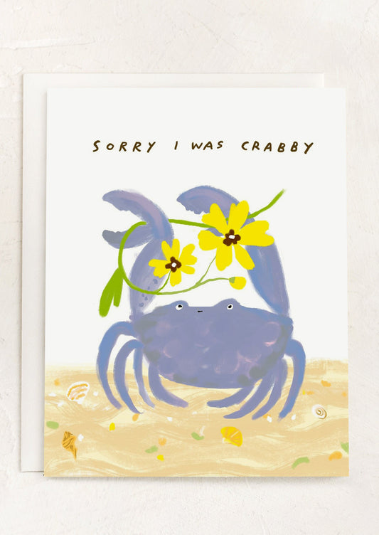 Sorry I Was Crabby Card