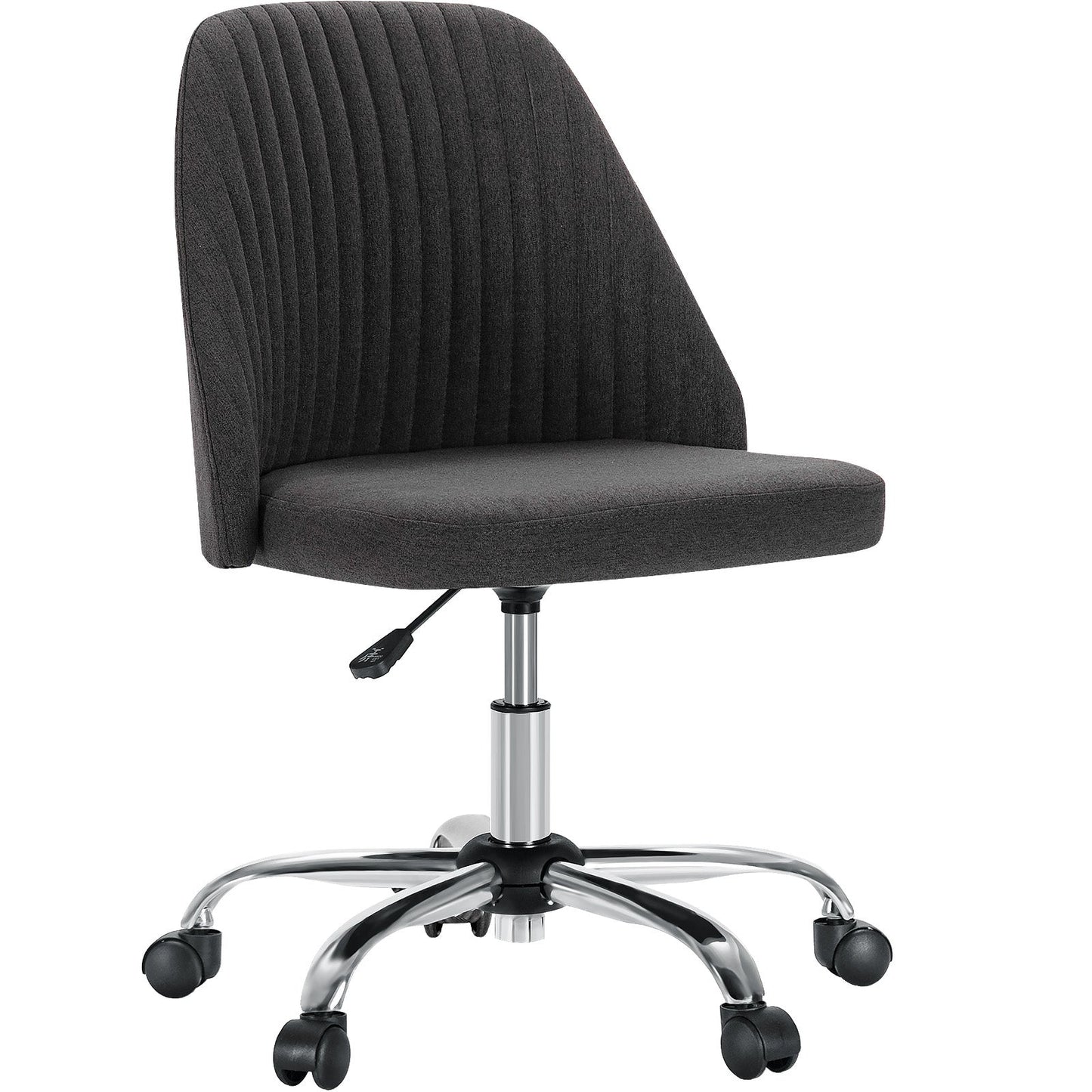 Cradle Home Office Height Adjustable Swivel Armless Chair with Wheels