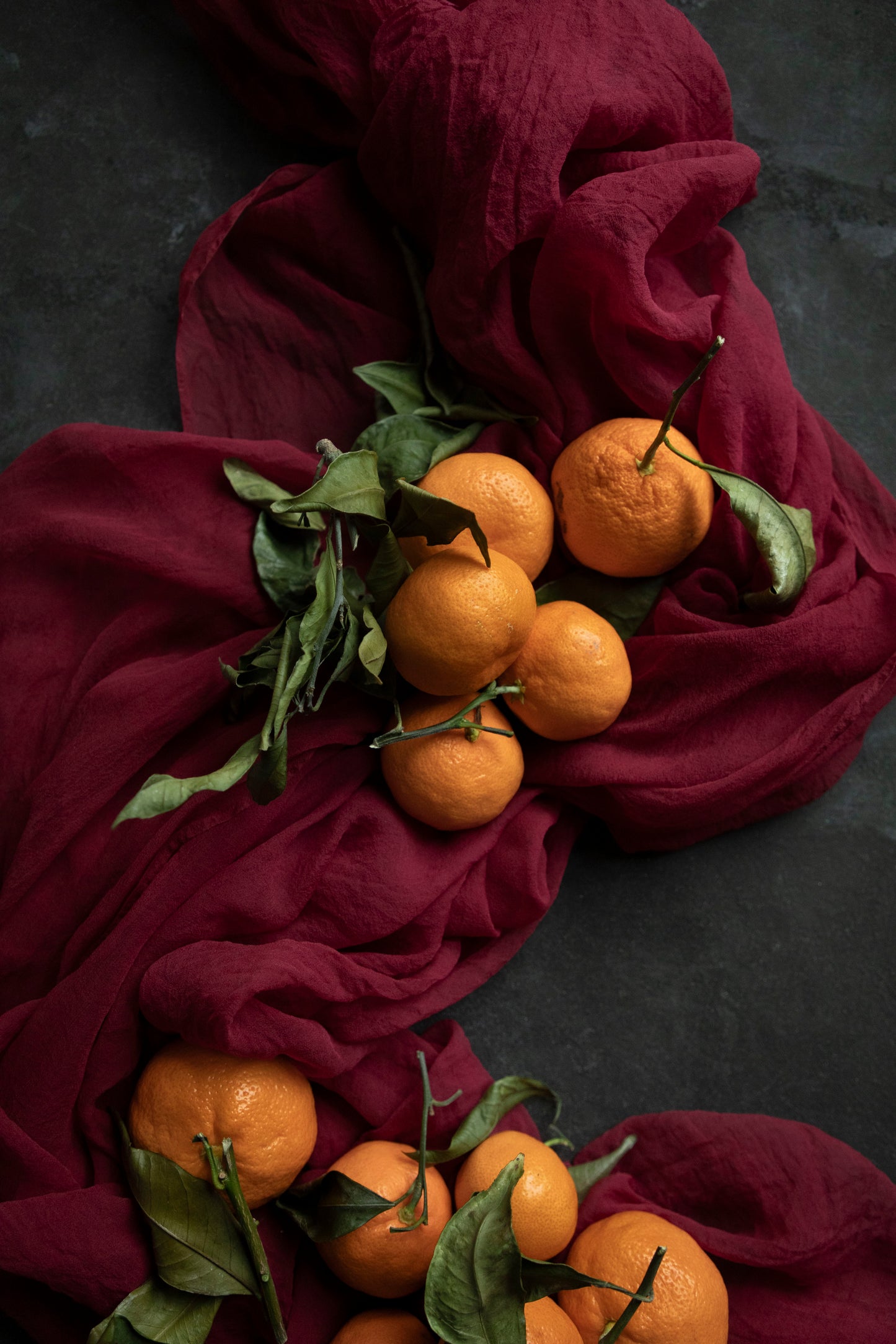 Cranberry {Sheer Silk Runner}