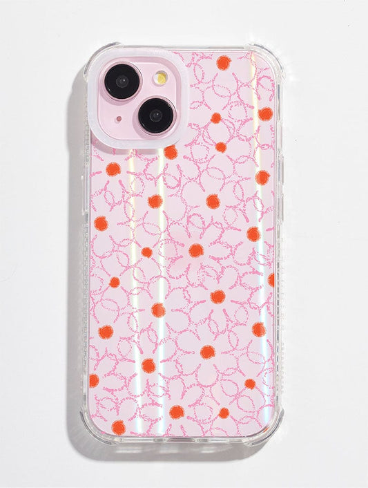 Crayon Flower Pink Shock iPhone Case