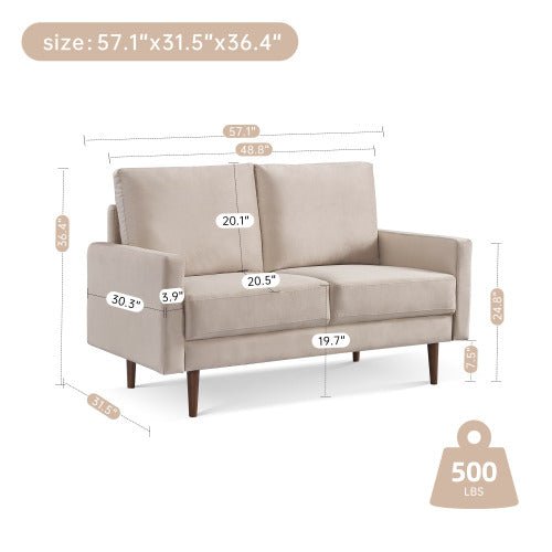 Cyn 57.1" Upholstered Sofa Couch