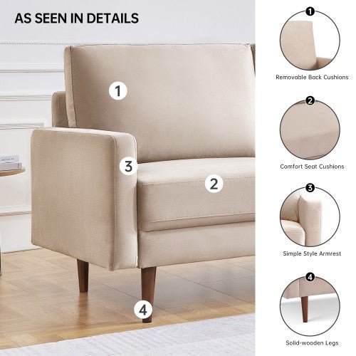 Cyn 57.1" Upholstered Sofa Couch