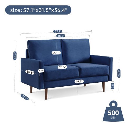 Cyn 57.1" Upholstered Sofa Couch