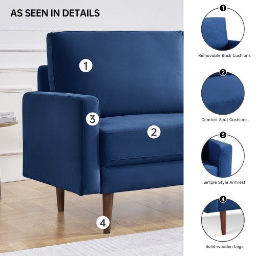 Cyn 57.1" Upholstered Sofa Couch