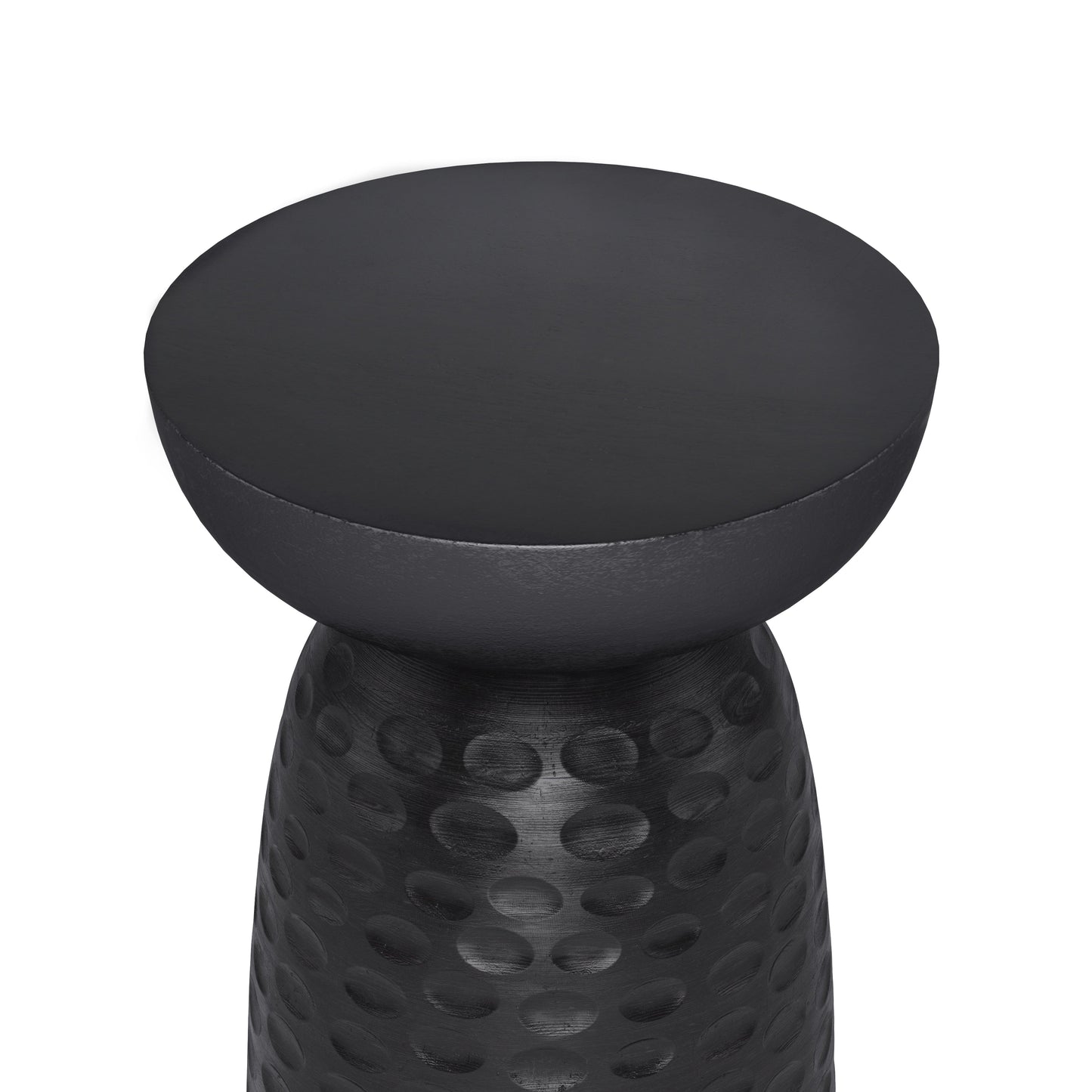 Centum Wooden Accent Table with Sleek Sculptural Design
