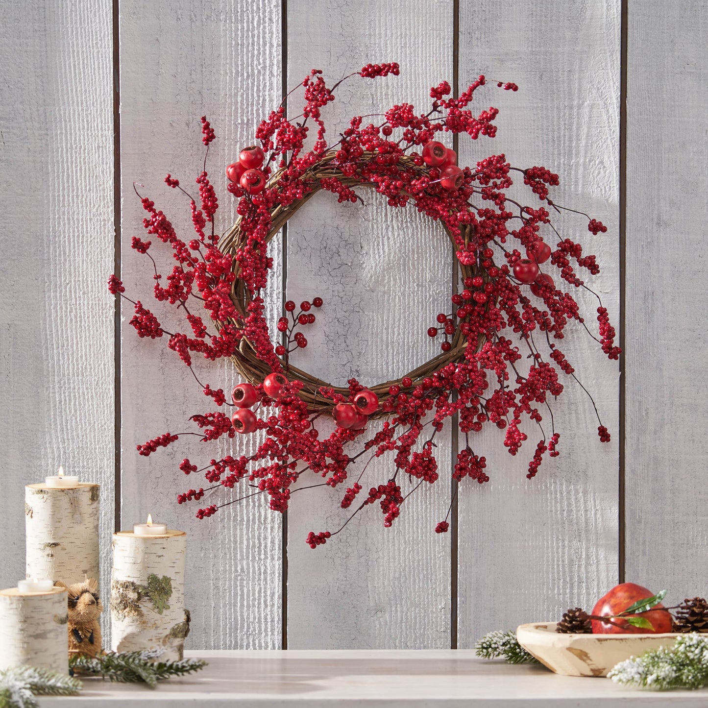 Ortis 23.5-inch Mixed Berry Wreath
