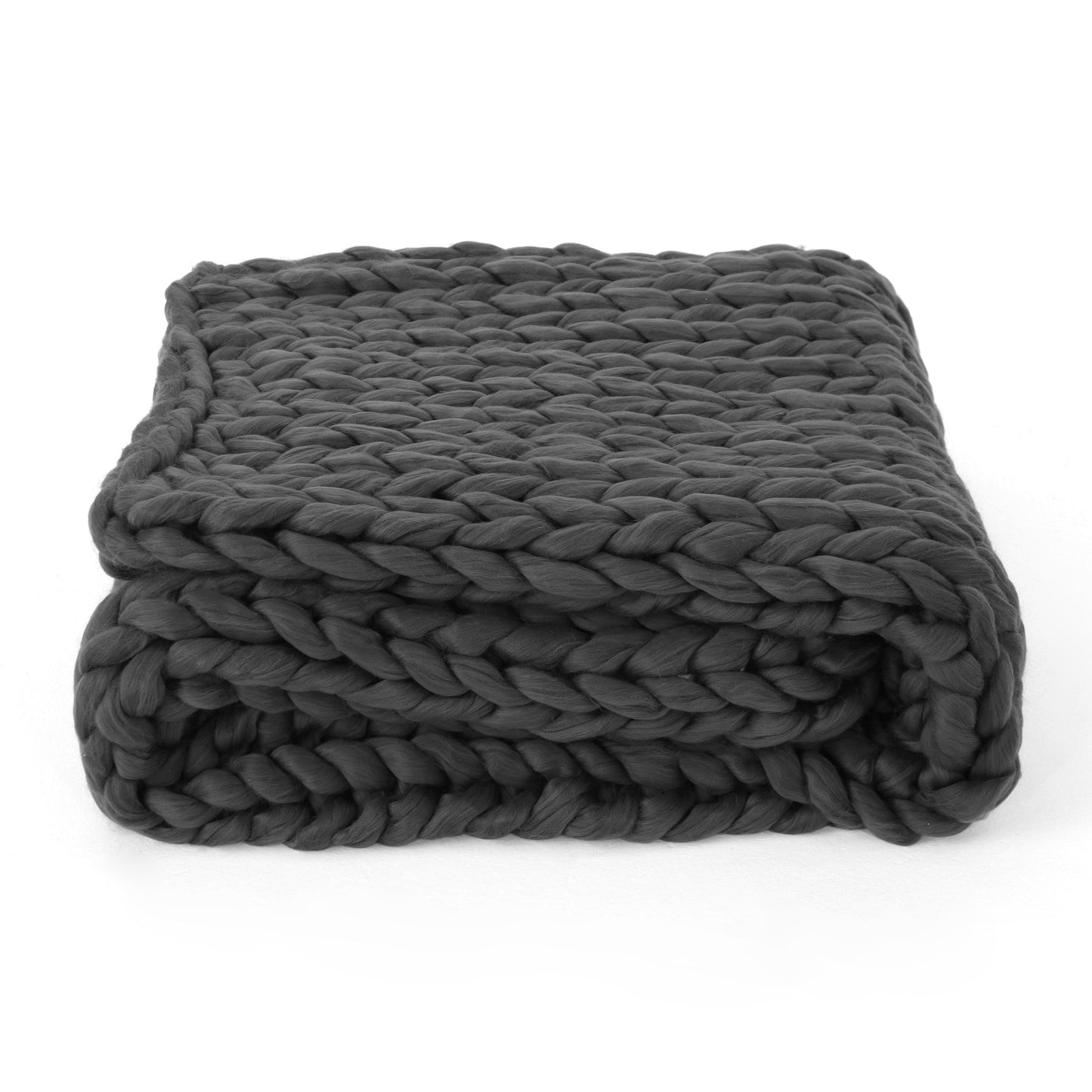 Estyl Knitted Braid Pattern Throw Blanket
