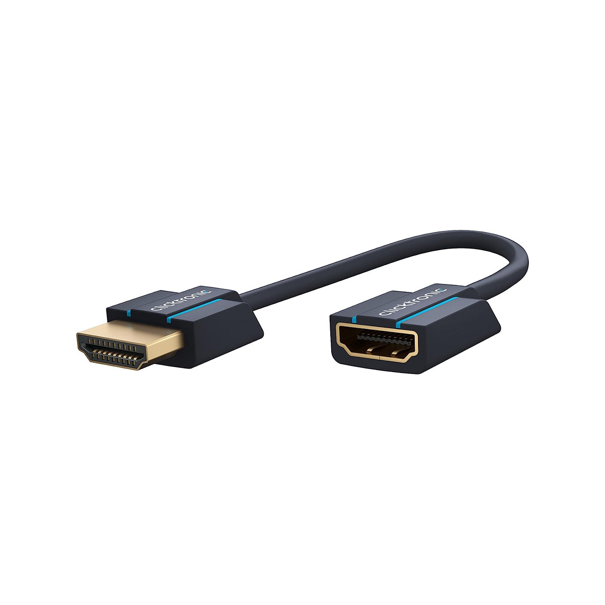 Clicktronic HDMI Male to Female Adapter 0.02m