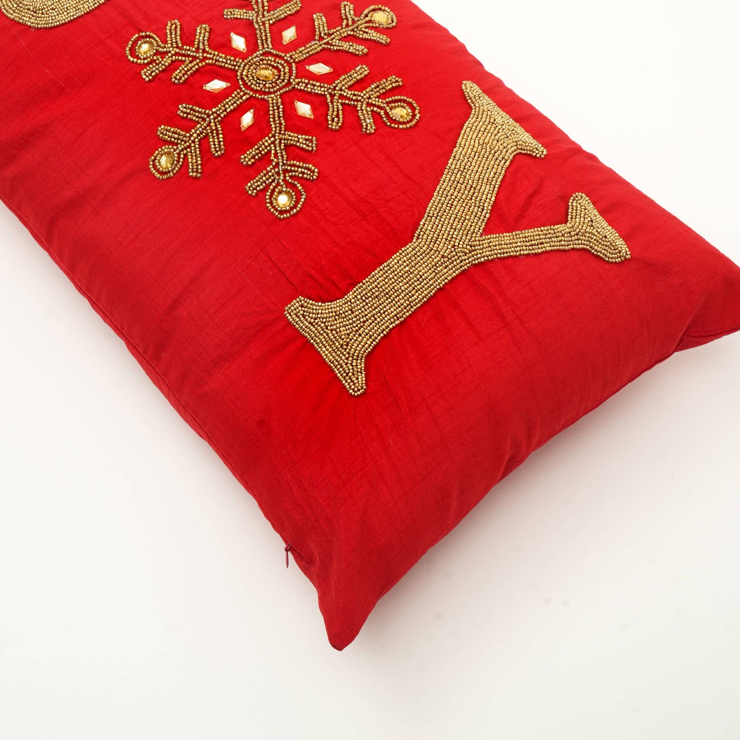 Joy Beaded Lumbar Pillow