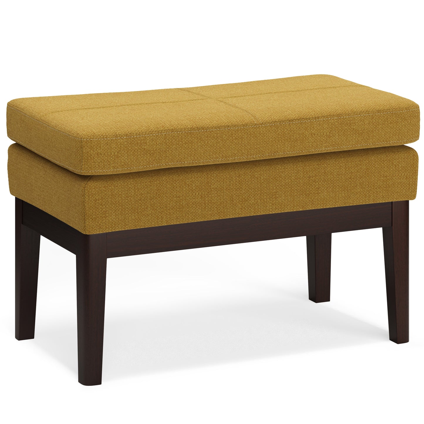 Veil 26.4" Ottoman Bench with Stitching Detail