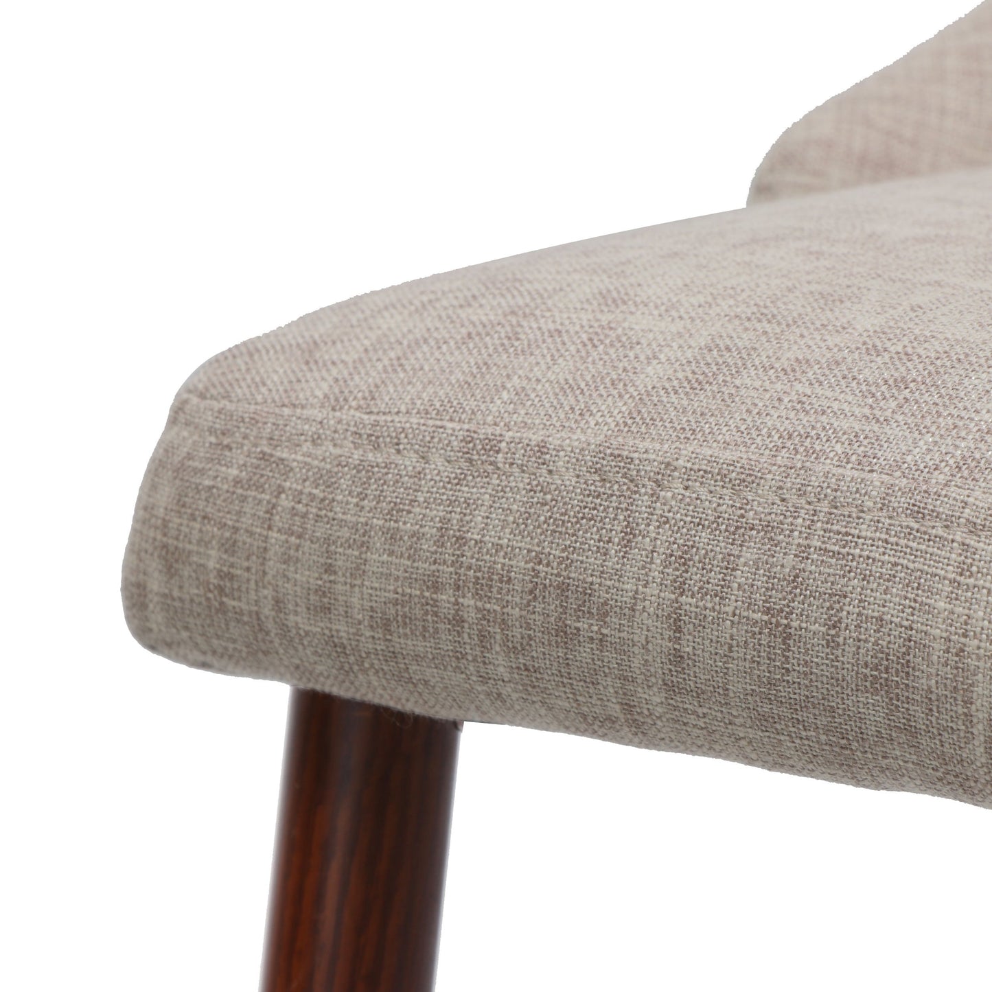 Psyche Upholstered Dining Chair with Wood Legs, Set of 2