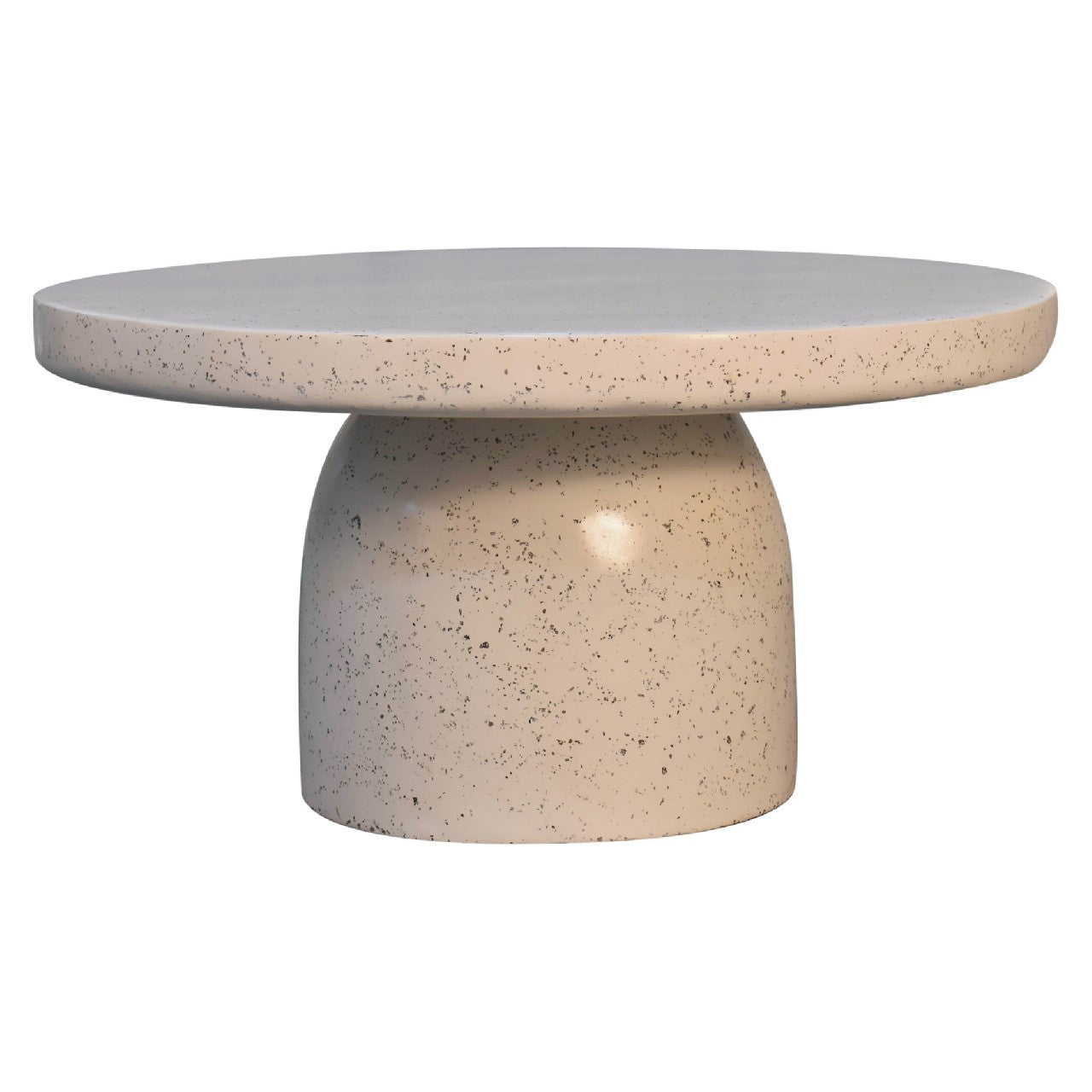 Coffee Table with Round Top and Pedestal Base