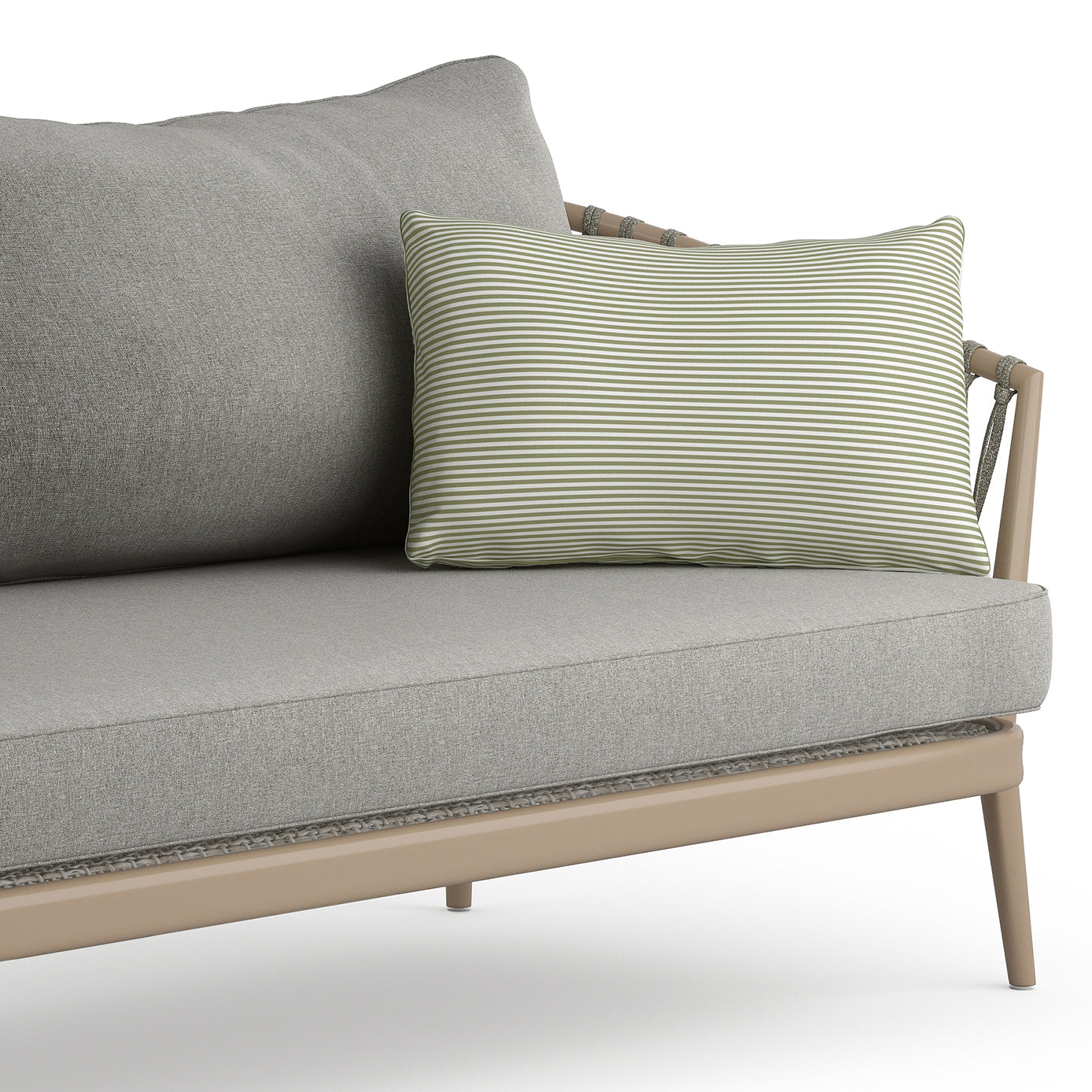 Outdoor Sofa with Aluminum Frame