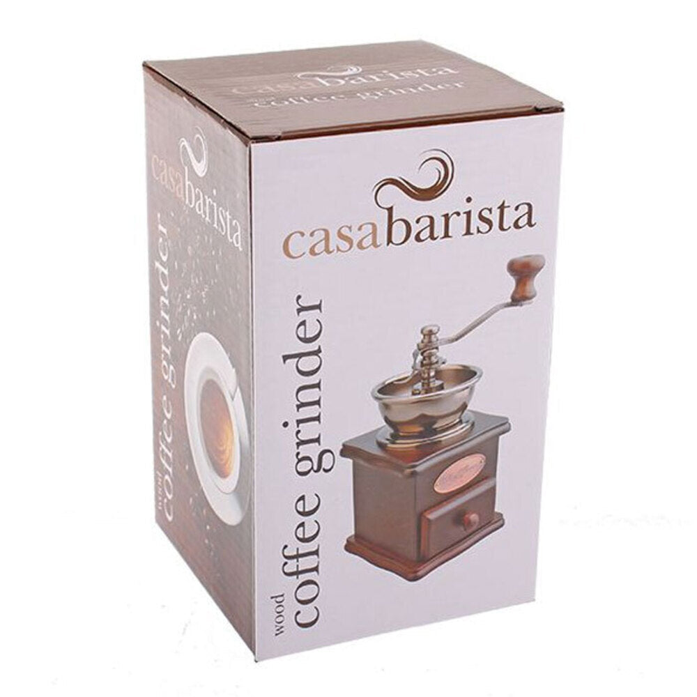 Casa Barista Wood Coffee Grinder (Dark)