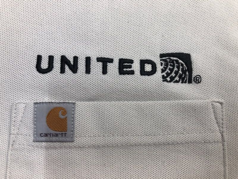 Carhartt Polo Shirts Mens Large Off White Original Fit Short Sleeve United