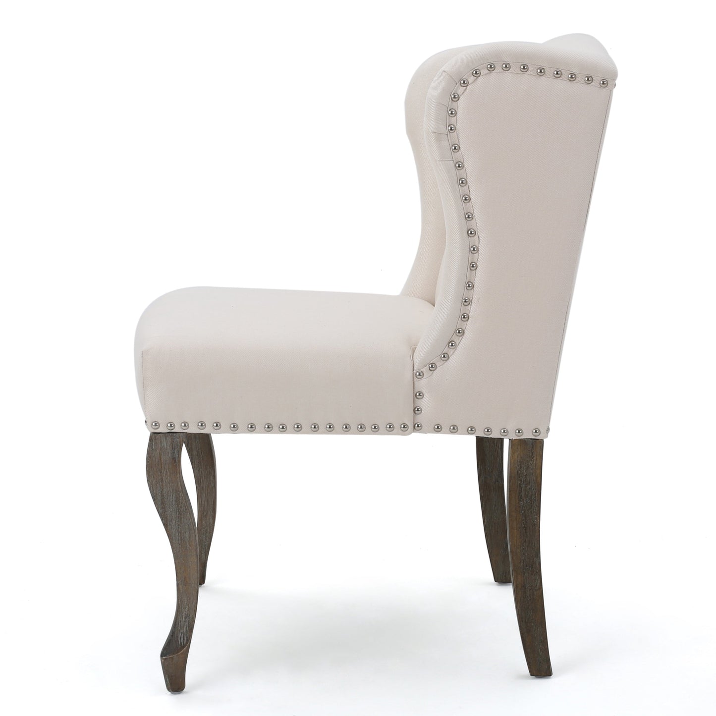 Valsa Upholstered Accent Chair with Nailhead Trim and Wing Back