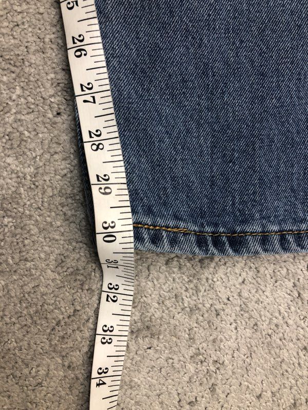 Levis Jeans Mens W32XL32 Blue Mens Straight Leg Denim Jeans Casual Outdoor