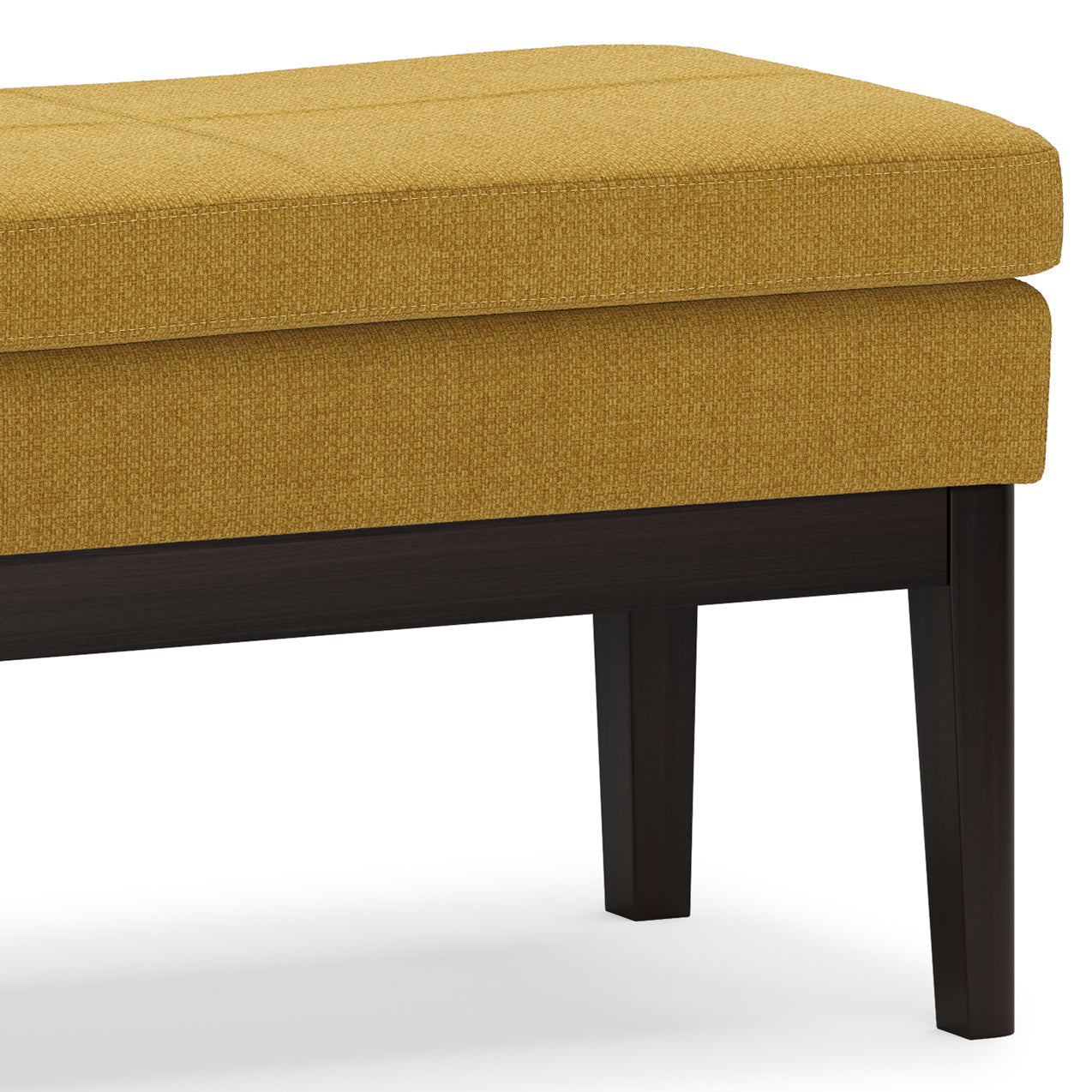 Nocturne 45.28" Ottoman Bench with Stitching Detail