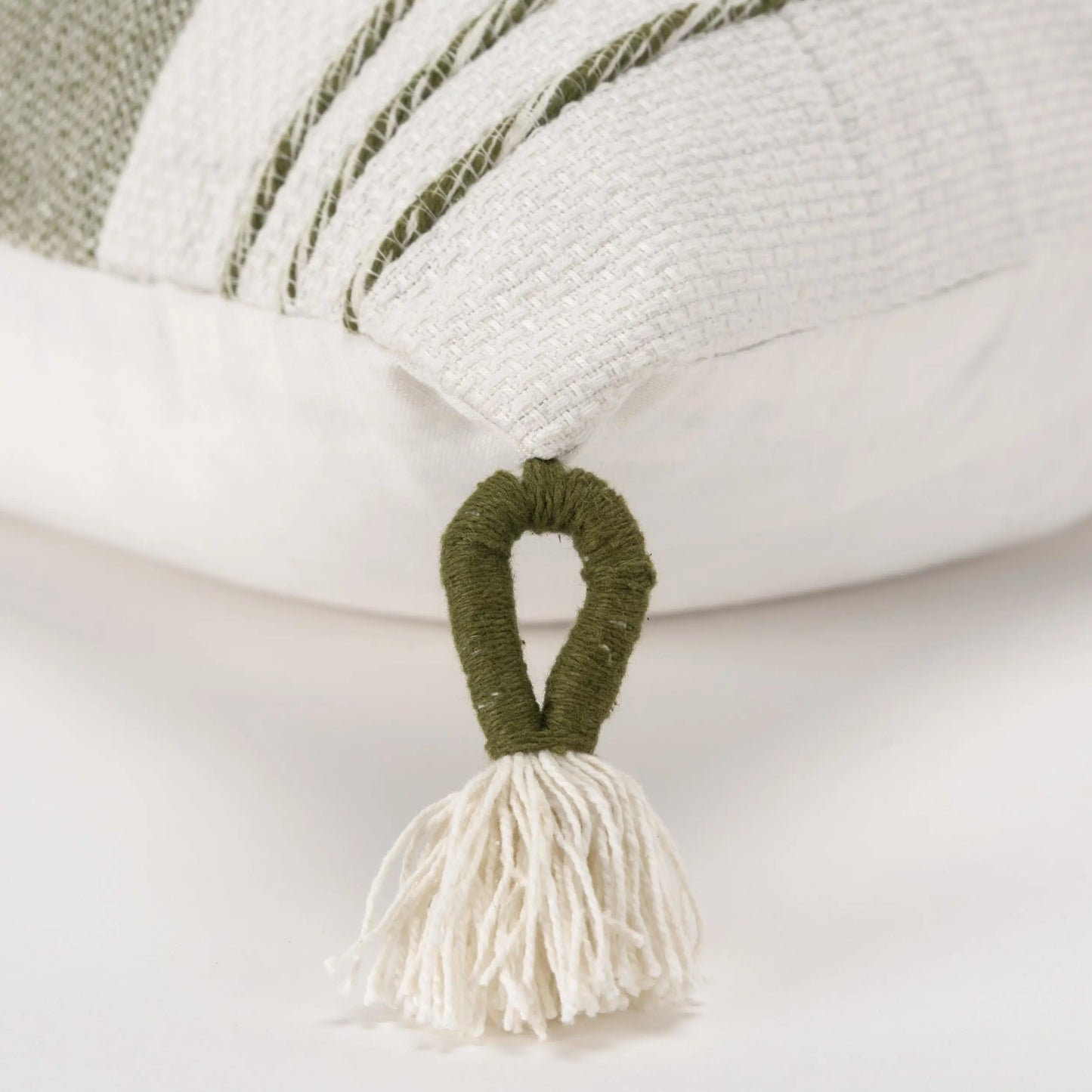 Woven Color Block Throw Pillow