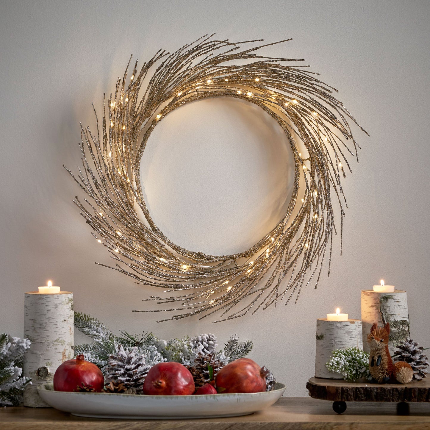 Solto 24" Paper Wreath with LED Lights
