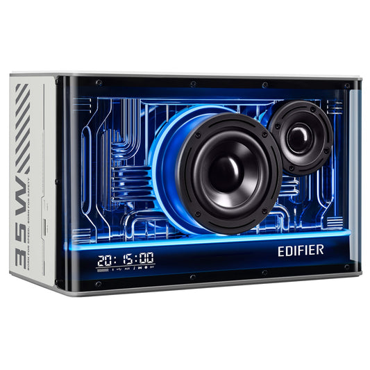 Edifier Tabletop Bluetooth Speaker Hi-Res Audio & Hi-Res Audio Wireless Certified Computer Speaker (White)