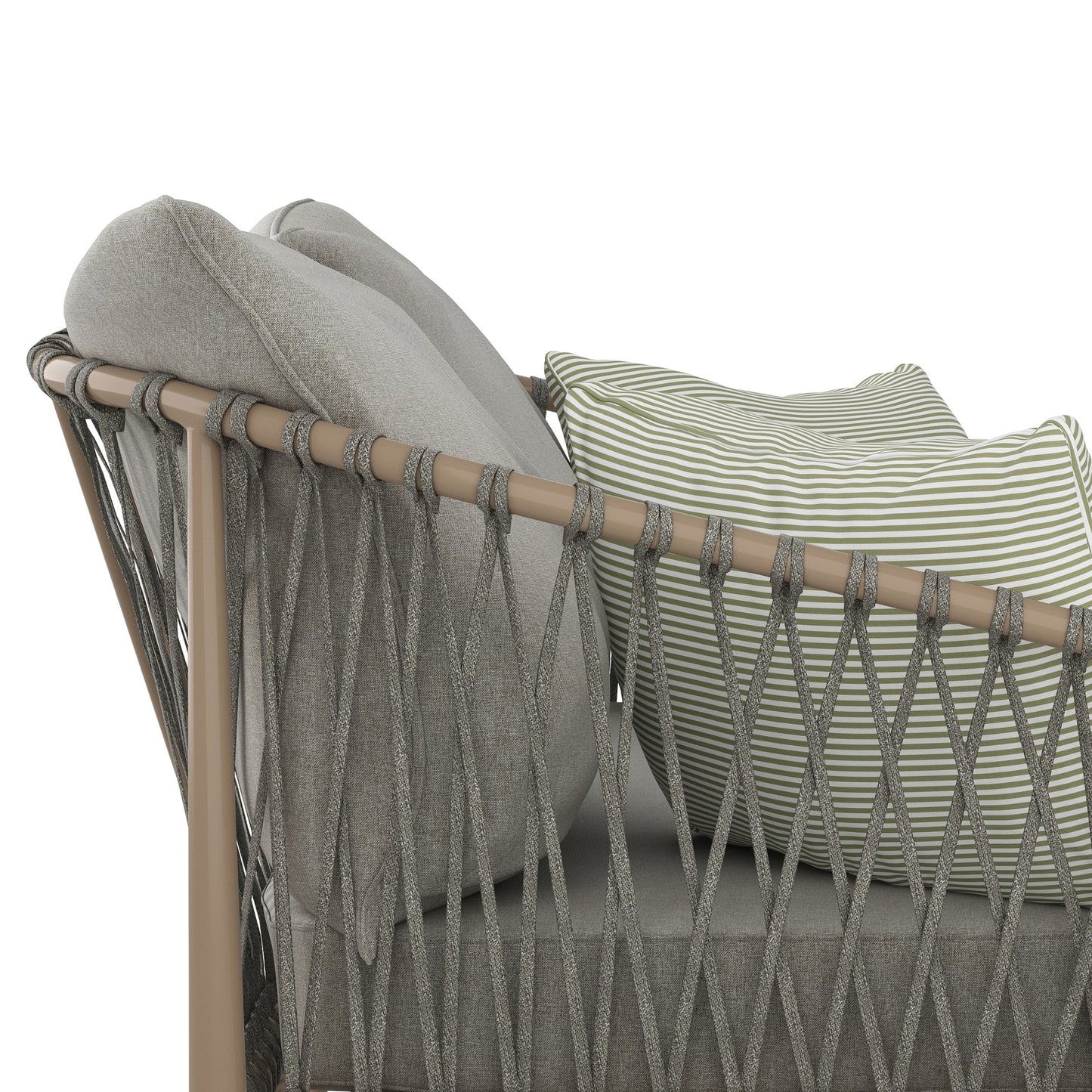 Outdoor Sofa with Aluminum Frame